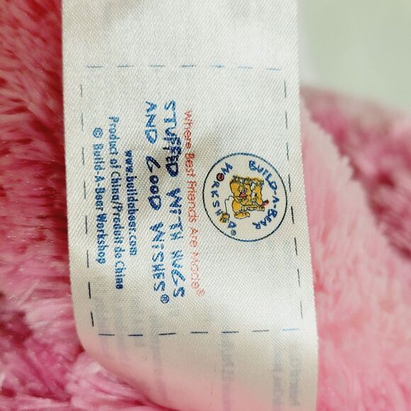 Build A Bear Monkey Plush Pink Hearts Hugs For You 18" Stuffed Animal Toy BAB - Picture 13 of 13